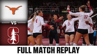 Texas vs Stanford Full Match Replay  2024 ACC Volleyball [upl. by Ardnalahs]