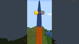 minecraft biggest cobblestone tower hack minecraft shorts [upl. by Seif]