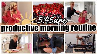 NEW 545 PRODUCTIVE MORNING ROUTINE MOM OF 4 BACK TO SCHOOL ROUTINE TIFFANI BEASTON HOMEMAKING [upl. by Goles912]