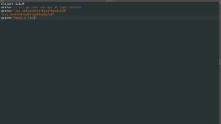 Clojure Basic part one 01 [upl. by Akemahs]