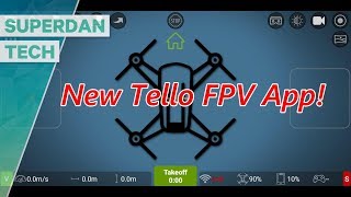 Ryze Tello drone  The excellent Tello FPV App [upl. by Delanos]