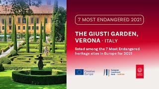 The Giusti Garden Verona ITALY  The 7 Most Endangered Heritage Sites in Europe 2021 [upl. by Ennaeirrac]