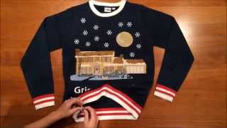 quotChristmas Vacationquot Clark Griswold Lighted House LED Ugly Christmas Sweater [upl. by Dobrinsky729]