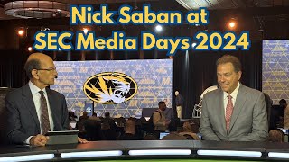 Nick Saban at SEC Media Days 2024 [upl. by Thackeray471]