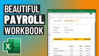 How to make payroll amp pay slip calculator in Excel with sample file 📄 [upl. by Kacey628]