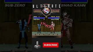 SUBZERO VS SHAO KAHN l UMK3 SNES mortalkombat ultimatemortalkombat3 arcadegame [upl. by Atsok518]