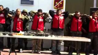 RAW VIDEO Nine Zetas Arrested in Vallecillo Nuevo Leon [upl. by Ycnay185]