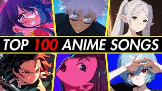 TOP 100 Most Streamed Anime Songs OPENING  ENDING  OST [upl. by Renat]