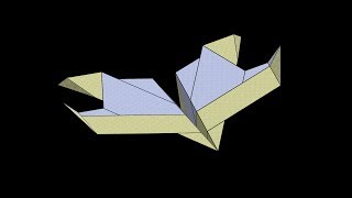 Eagle Paper Airplane 3D Folding [upl. by Carol]