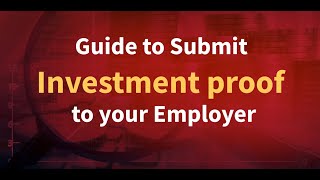 Investment Proof Submission Income Tax Declaration  Save taxes  FY 202324 [upl. by Adlitam625]