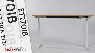 LOCTEK ET270IB Height Adjustable Standing Desk [upl. by Meek432]