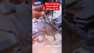 How to Change Clutch Warm Spring Cd 70  shorts howto mechanic [upl. by Aeriela]