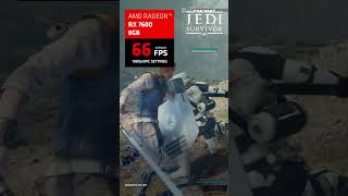 AMD Radeon™ RX 7600  Star Wars Jedi Survivor Gaming Performance [upl. by Samale453]