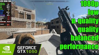 GTX 1050 2GB  Call of Duty Warzone 20  1080p Low UQuality Quality Balanced Performance [upl. by Donnie350]