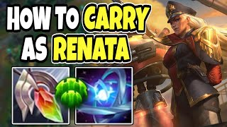 Challenger Renata shows you how to carry games  Renata support  1410 league of legends [upl. by Nytram]