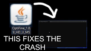 How to fix Optifinejar or any jar file not opening or instantly crashing [upl. by Eizus]