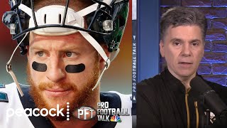 Philadelphia Eagles trade QB Carson Wentz to Indianapolis Colts  Pro Football Talk  NBC Sports [upl. by Rochette]