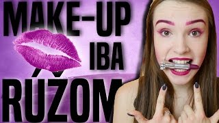 CELÝ MAKEUP JEDNÝM RÚŽOM│Moma [upl. by Asilana]