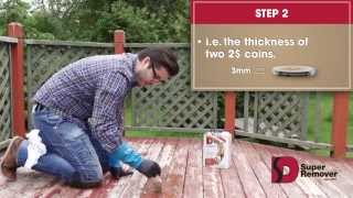 Super Remover Instructions to strip Treated Wood [upl. by Virginie379]