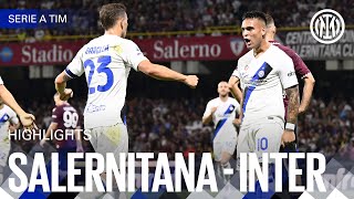 SALERNITANA 04 INTER  HIGHLIGHTS  SERIE A 2324 ⚫🔵🇬🇧 [upl. by Ahcatan]