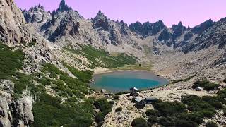 Refugio Frey  Patagonia Argentina  4K Drone [upl. by Irahk]