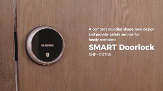 Samsung Smart Doorlock Bluetooth Rim Lock features  JB HiFi [upl. by Nelaf]