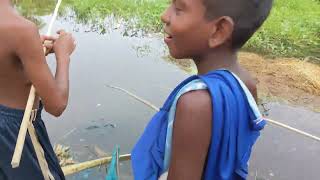 গ্ৰামীণ বড়শি দিয়ে মাছ শিকার। Fishing II Village Scenery II Fishing Scenery in Bangladesh [upl. by Suollecram]