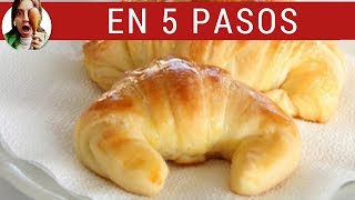 MEDIALUNAS DE MANTECA CASERAS Cómo hacer croissants [upl. by Easter]