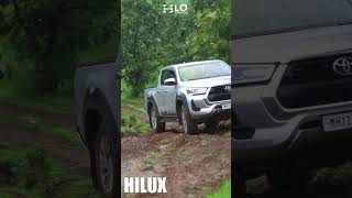 Isuzu Cross vs Toyota Hilux OffRoad Challenge  LearnOffroad shorts offroadskills [upl. by Nosnibor]