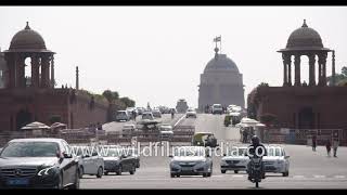 Raisina Hill in Delhi  North Block and South Block [upl. by Nnylorac]