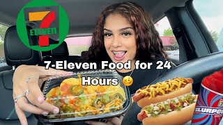 I Ate Only 7Eleven Food for 24 Hours… [upl. by Seyer]