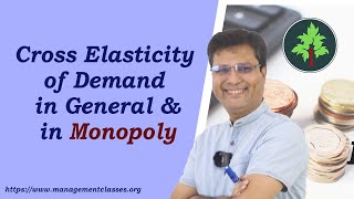 Cross Elasticity of Demand in General amp in Monopoly Hindi [upl. by Hilaria]