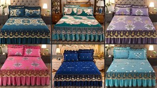 Covers Queens Bed Skirt Bed Spread  High Luxury Soft Bed Skirt Winter 2024 [upl. by Aenal]