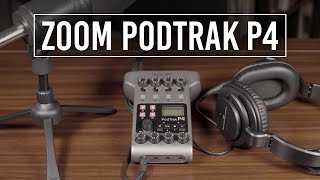 Zoom PodTrak P4 An Audio Recorder Designed for Podcasting  Handson Review [upl. by Mcgannon742]