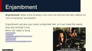 Poets Skill 8 Elision Enjambment and Caesura [upl. by Thierry]