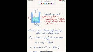 Correction d’un exercice de thermodynamique infinitésimale  calorimétrie au cours du temps [upl. by Augusto]