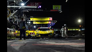 2024 IMSA Petit Le Mans  3 Corvette C8 GT3R Onboard Last Hour [upl. by Cocke]