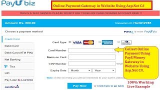 Best Way to Use Online Payment Gateway PayUMoney in AspNet Website C  Hindi  Free Online Classes [upl. by Olney391]