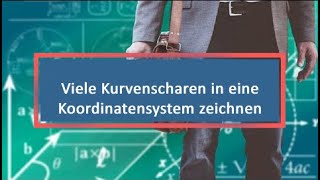 Viele Kurvenscharen in eine Koordinatensystem zeichnen [upl. by Siuqram]