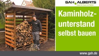 GAHAlberts Bau eines Kaminholzunterstands [upl. by Nagear]