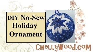 Quilted Holiday Ornament Tutorial With FREE Pattern [upl. by Odnomyar605]