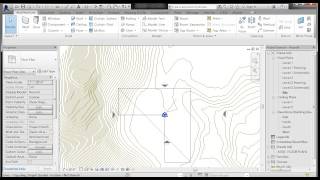 REVIT SITE 01 LINKING AND POSITIONING A DWG [upl. by Nednil308]