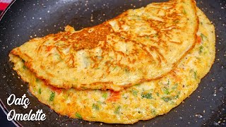 Oats Omelette  Weight Loss Food  Healthy Breakfast Recipe  Oats Omlet recipe [upl. by Riker]