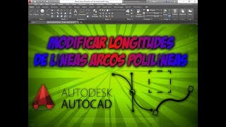 Autocad 2D l Como Modificar Distancias de Cualquier Elemento [upl. by Ellecrad]