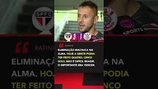 Rafinha relembrou eliminação na Libertadores após vitória do São Paulo contra o Corinthians shorts [upl. by Liddie]