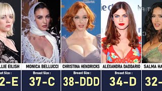 BRA SIZES FAMOUS CELEBRITIES The Results Will Shock You 😱 [upl. by Dronel]