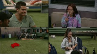 BB21 Live Feeds  The Houseguests have a wine tasting Jackson aggressively opens a bottle of wine😆 [upl. by Imac]