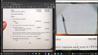 Intermediate Accounting 2  Chapter 3 Warranty Liability Tagalog [upl. by Joellyn]