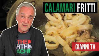 Italian Fried Calamari Calamari Fritti Italian Recipe  Giannis North Beach [upl. by Adnaerb10]