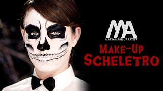 Makeup Scheletro  Come truccarsi per Halloween  Marta Makeup Artist [upl. by Boycie]